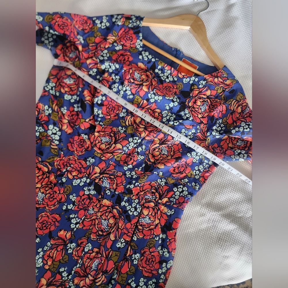 Modcloth Blue and Orange Garment - Picture 5 of 10